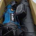 Seesii 40V Leaf Blower Cordless, 680CFM/210MPH Brushless Motor with 2 * 5200 mAh Batteries and 2*Chargers, Variable Speed Control & Turbo Button, Electric Blower for Lawn Care/Debris/Dust (Dark Blue)