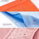 Eiggam Women's Cotton Bikini Panties,High-Cut Full Coverage Stretch Cool Underwear for Women (L)