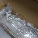 Wesiti 12 Pack Acrylic Picture Frames 5 x 7 Inches Floating Acrylic Photo Frame Clear Wall Mount Frameless with Metal Standoff for Christmas Home Artwork Display