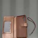 Tekcoo Galaxy A14 5G Case, PU Leather Wallet, Detachable Magnetic Hard Case, Kickstand, 11 Card Slots, Rose Gold