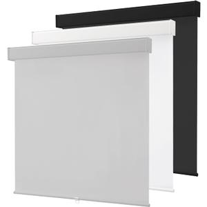 Cordless Roller Window Shades,100% Black Out Shade for Windows,Thermal Insulated UV Protection Window Blinds,Door Blinds,Blackout Shades Pull Down for Home,Office,Easy to Install,34" W x 72" H, Grey