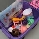 Torlam Ice Cream Cart for Kids Toys, Pretend Play Food Toys Ice Cream Shop Counter Play Set Scoop and Cone Maker Toy, Toddler Grocery Play Store for 3 4 5 6 Year Old Boy Or Girl Toys