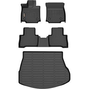 Binmotor-All Weather Car Floor Mats Cargo Liner Set for Lexus NX Hybrid & Plug-in Hybrid 2022-2026 (Only NX350h/ NX450h+)(Cargo Mat for Top Position), Waterproof TPE Car Mats for NX Hybrid Accessories