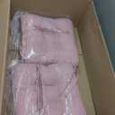 BETU Pink Chair Cushions for Dining Chairs Set of 2,3.5" Thick Kitchen Table Chair Pads with Ties,Non Slip Backing and Covers, Seat Cushion for Dining Room,Bar,Patio Chairs,16"X16"X3.5",Pink