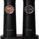 Gravity Electric Salt and Pepper Grinder Set Rechargeable, Automatic Salt and Pepper Grinder Set with USB C Charging Base, Gravity Salt and Pepper Shakers Set Electric