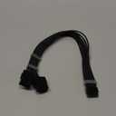 EZDIY-FAB RTX 3000 Series 12 Pin to Dual 8 Pin PCIe Sleeved Extension Cable 300 MM- Connector for NVIDIA Ampere GEFORCE RTX 3060ti 3070 3080 FE Funder Edition- Black