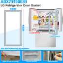 Upgraded ADX73350633 Refrigerator Door Gasket Compatible with LG Refrigerator Door Seal ADX72930408 ADX73350609 AP6800571 PS12588648 Kenmore Refrigerator Door Gasket Seal Gray Fridge Door Seal(Right)