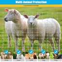 35"x164' Electric Fence Netting Solar Kit for Sheep Garden Backyards | Portable Fence Netting & 0.2J Solar Energizer All-in-One Kit for Goats, Beehives, Dogs, Livestock, Homesteads etc