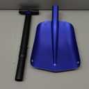 Outdoor Equipment Aluminum Sport Utility Shovel 3 Piece Collapsible Design Perfect Snow Shovel for Car Camping and Other Outdoor Activities Matte Blue