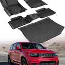 for Jeep Grand Cherokee Floor Mats 2011-2021 & 2022 WK(Not for L)All-Weather Waterproof Car Floor Mats & Cargo Liner for Jeep Grand Cherokee Accessories 2011-2016 2017 2018 2019 2020 2021 2022
