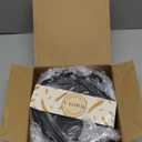 Wrova Wheat Straw Plates - 8 Inch Unbreakable Dinner Plates Set of 8 - Dishwasher & Microwave Safe Plastic Plates Reusable - Lightweight Plates for kitchen,R.V (Pure Black)