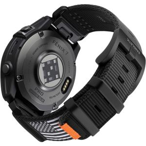 Compatible with Garmin Instinct Watch Bands - Tactical Military Rugged Nylon Sport Quick Fit 22mm Watch Strap for Fenix E/8/7/6/5/Forerunner 965/955/945/935/745/Epix 2/Approach S70/S62/S60 (Flag-Black)