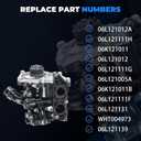 06L121012A Engine Water Pump Fits for 2015-2022 Q3 2.0L, Fits for 2015-2022 A6 Quattro 2.0L, Replace OE 06L121012A 06L121111H 06K121011