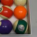 Billiard Balls Set 2-1/4" Regulation Size Pool Table Balls for Replacement (16 Resin Balls)