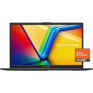 ASUS Vivobook Go 15.6 FHD Slim Laptop, AMD Ryzen 3 7320U Quad Core Processor, 8GB DDR5 RAM, 128GB SSD, Windows 11 Home, Fast Charging, Webcam Sheild, Military Grade Durability, Black, E1504FA-AS33