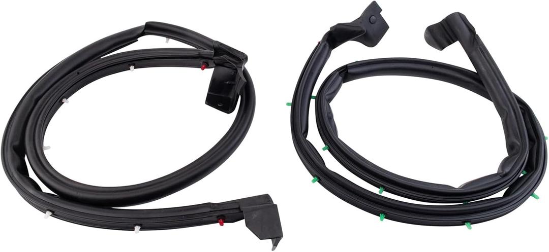 TRQ Door Weatherstrip Seal Kit Compatible with 1997-2006 Jeep Wrangler