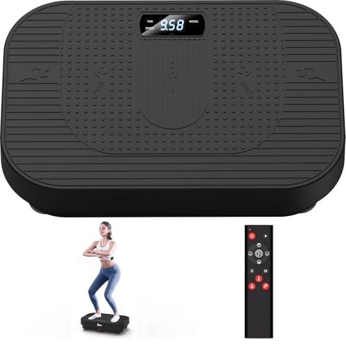 Vibration Plate Exercise Machine, 330LB Full Body Vibrating Plate for Lymphatic Drainage & Weight Management, 200 Speed Vibration Board Workout Platform for Home Fitness