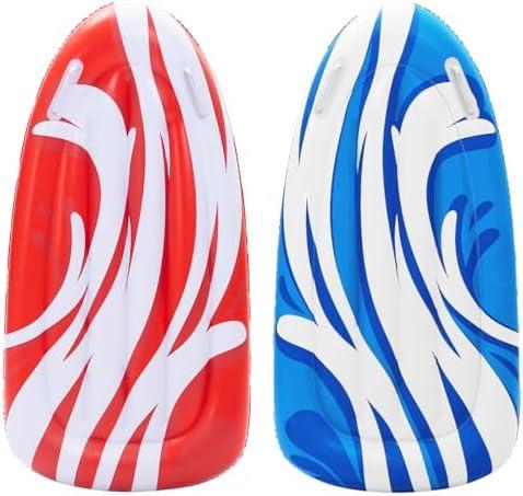 JOYIN 2 Pack Inflatable Body Boards for Water Slides, Body Board for Slip Slide, Swimming Pool Floating Learn to Swim, Summer Water Fun Toy for Kids and Toddlers