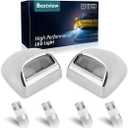 License Plate Lights for 1999-2013 Silverado 1500: Tag Lights White Housing, 6500K White Bulbs Tag Lamp Assembly for Chevy Suburban Tahoe/GMC SierraYukon Avalanche Escalade Cadillac Step Bumper