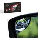 Superfan Blind Spot Mirrors for Cars by Safe View Company – Real Convex Glass for Clear Wide Angle Vision – Safer Lane Changes, Easy StickOn, Weatherproof & Long Lasting Durability