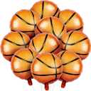 10PCS Basketball Balloons 18 InchBasketball Balloon Garland Kit for Sports Theme Birthday Party & Game Day Decorations