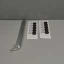 Stainless Iron Magnetic Display Board - Frameless Metal Magnet Boards with 20 Pcs Magnet Memo Strips for Office, Home, School