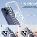 COOLQO for iPhone 17 Pro Case with Screen Protectors, Compatible with MagSafe, Military Grade Drop 17 FT Protection, Dual-Layer Classic Hybrid Magnetic Phone Case Cover Bumper, Clear (17Pro_6.3")