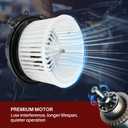 Front AC Blower Motor with Fan Fits for Dodge Mercedes Benz Freightliner Sprinter 2500 3500 HVAC Heater Blower Motor Replaces# 700319 0008356107