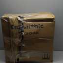 Ergonomic Office Chair-Computer X-Shaped Chair Mesh PU Leather with Adjustable Lumbar Support-Executive Desk Chair High Back with Headrest Flip-Up Arms for Long Hours (Black)