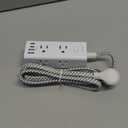 Power Strip Surge Protector - One Beat 6 Widely Outlets with 4 USB Ports (2 USB C), 5 Ft Extension Cord Flat Plug, Wall Mount Outlet Extender Small Power Strip for Travel Home Office College Dorm Room