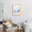 wyooxoo 18x24 Poster Frame Orange Made of Solid Wood Picture Frames Display Pictures 16x20 with Mat or 18x24 Without Mat Colorful Frame For Horizontal Vertical Wall Mounting