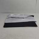 24"x24" Black Polymer Mud Flaps and 24"x3" Mud Flap Reflector Reflective Tape Fit for Semi Trucks Trailers, 2 Pack