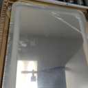 ROLOVE Gold Vanity Mirror with Lights - Smart Touch Dimming, 3-Color Lighting, 360 Rotatable Desktop Makeup Mirror for Desk, 22"x17"