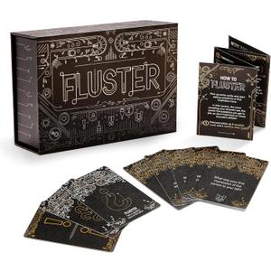 FLUSTER Creations | Ice Breakers and Deep Conversation Cards for Adults (120 Cards) | Conversation Starter Social Card Game | Ages 14+ | 2-6 Players