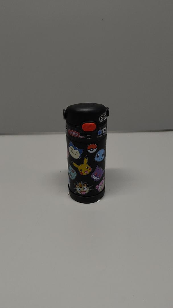THERMOS FUNTAINER Water Bottle with Straw - 12 Ounce - Kids Stainless Steel Vacuum Insulated Water Bottle with Lid, Pokmon (Pokemon)