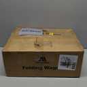 Collapsible Wagon with Wheels, 220 lbs Wagons Carts Foldable Wagon Cart with Flexible Handle, Lightweight Portable Folding Utility Grocery Shopping Cart for Grocery Sports Garden Camping (Medium, Black)