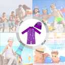 upandfast Baby/Toddler Swimsuit UPF 50+ Sun Protection One Piece Zipper Bathing Suit with Sun Hat Infant Beach Swimwear (Purple)