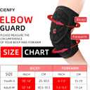 Cienfy Batter's Forearm Elbow Guards for Baseball and Softball, Elbow Pads for Youth and Adult