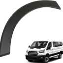 Black Front Driver Side Wheel Arch Trim Flare Molding Plastic Replacement for 2015-2023 Transit 150 250 350 BK3Z61278L01BC FO1290134
