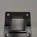 Floor Flange for 2 1/2" Square x 2 1/2" Square Aluminum Fence Posts - Deck Mount (Black)