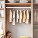 2 Pack Spring Tension Rods 27-38 Inches,5/8" Diameter White Spring Load Adjustable Expandable,Small Short Tension Curtain Rod for Windows,Kitchen,Doorway,Bathroom,Cupboard Bars