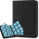 Trading Card Binder, 9 Side Loading Pocket Card Album Hold Up to 540 Cards, Zipper Binder for Cards Collection, TCG Card Holder for Game Card, Sports Card, Yugioh, MTG etc. (Black)