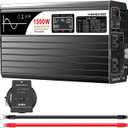 Xijia 1500W(Peak Power 3000W) Pure Sine Wave LCD-Display Solar Power DC 12V Inverter AC 120V 60HZ Solar Converter for Home Use car (DC12V (Range 10V-15V) 1500W