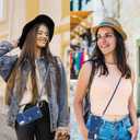 Asuwish Phone Case for Samsung Galaxy A34 5G Wallet Cover with Tempered Glass Screen Protector Credit Card Holder Crossbody Strap Stand Leather Cell Accessories A 34 34A Women Men Girls Shoulder Blue