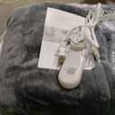 ESTINGO Electric Throw Blanket Heated Blanket Throw with 5 Heating Levels & 4 Hours Auto Off, 50"x60" Heated Throw Blanket with ETL & FCC Certification for Home Office, Machine Washable, Dark Gray