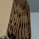 qiqee 200-Packs Brown Paper Gift Bags with Handles Bulk 8.3"x6"x3.15" Small Size Paper Bags Multiple Uses