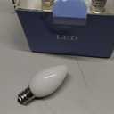 C7 Candelabra Led Light Bulbs, Small Night Light Bulb, 0.6 Watt Equivalent 7W Incandescent, E12 120V Lamp, Warm White 2700K Nightlight Replacement Bulb for Window Candle & Chandeliers, 5 Pack