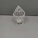 Hanging Birdcage Lantern, Metal Tealight Holder Vintage Decorative Hanging Candle Holder Lantern Centerpieces for Wedding Halloween Christmas Table Decoration