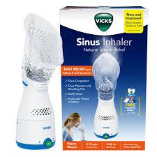 Vicks Sinus Inhaler, New & Improved NonMedicated Steam Inhaler for Sinus Relief, Allergies, Congestion & Colds, Vocal Steamer, Soothes Nasal & Throat Passages, Works with VapoPads (1 Included)