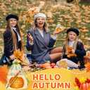 Tenceur 48 Sets Thanksgiving Baby Shower Gifts Bulk Pumpkin Ballpoint Pens Favors with Thank You Cards Organza Bag Pumpkin Ballpoint Pens Set for Thanksgiving Baby Shower Party Favors Gifts